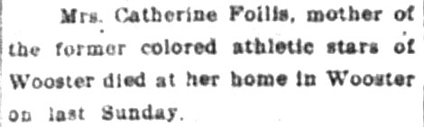 1922 - Catherine M. Follis dies in her home.