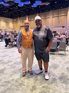 Herman Smith and Ickey Woods of the Cincinnati Bengals