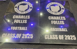 Charles W. Follis has been inducted into the Ohio Sports Hall of Fame in both Football and Baseball!